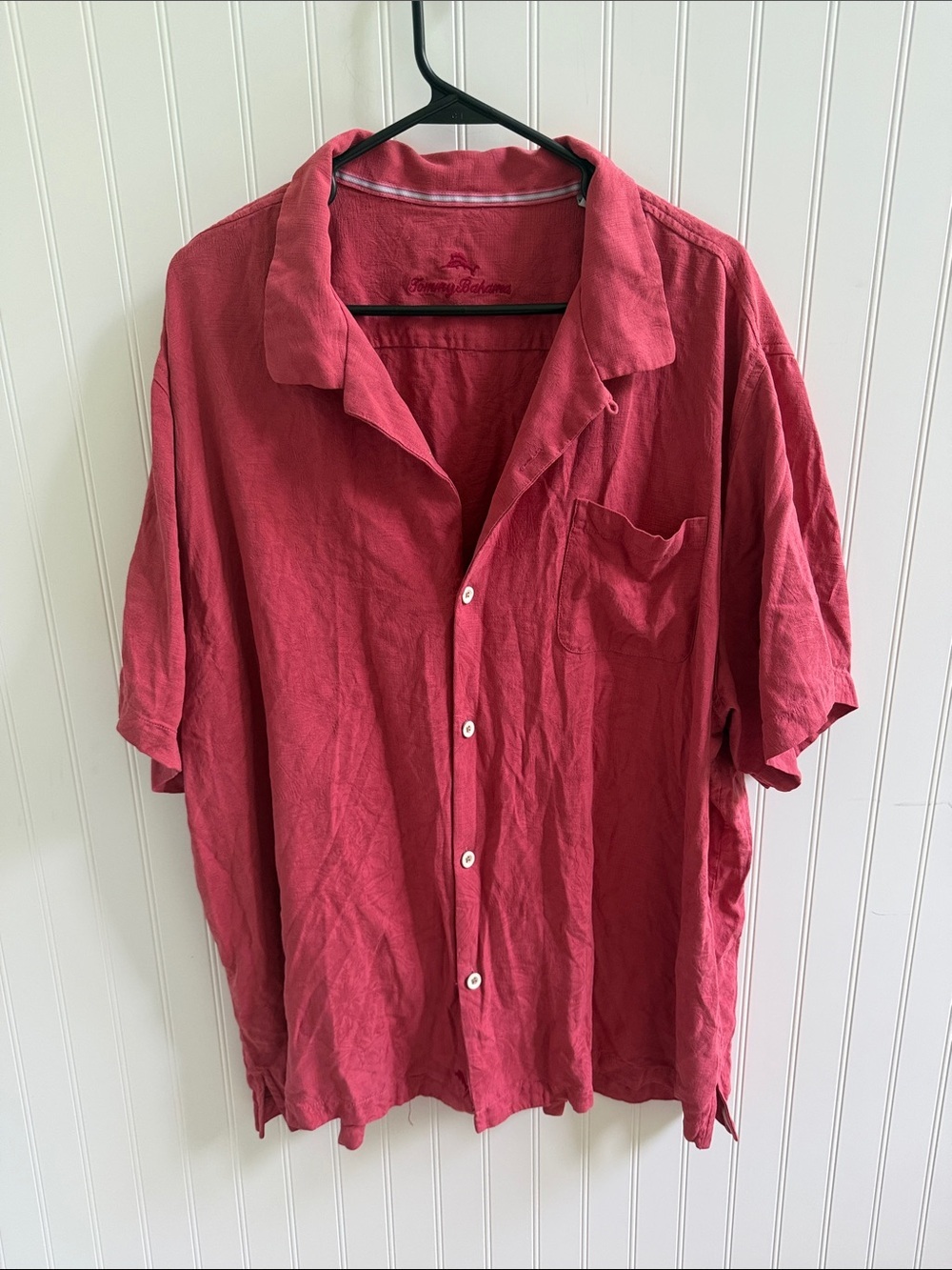 (360)Tommy Bahama Men’s Coral Button-Front Camp Shirt